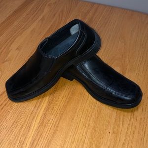 Adult Size 9- Black Slip on Dress Shoes